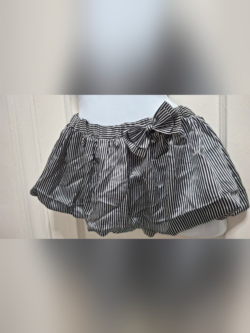 Poetry Clothing Bubble Mini Skirt Striped Built In Brief Large